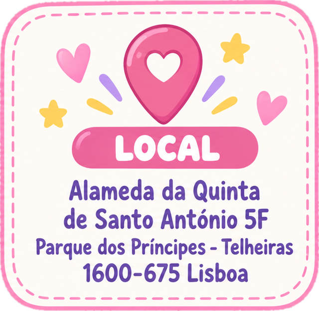 Local: Alameda da Quinta de Santo António 5F, Parque dos Príncipes – Telheiras, 1600-675 Lisboa